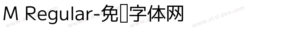M Regular字体转换